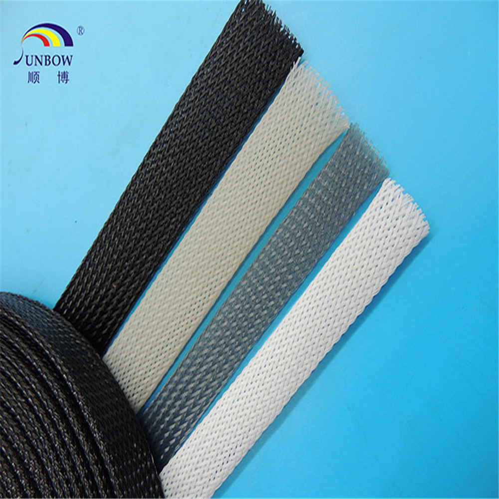 Application of woven mesh tube on sensors